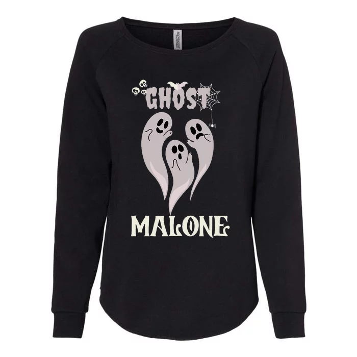 Funny Halloween Spooky Season Fall Season Cute Ghost Malone Womens California Wash Sweatshirt