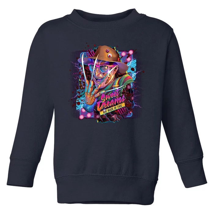 Freddy Horror Sweat Dreams Made Of This Cool Design Toddler Sweatshirt