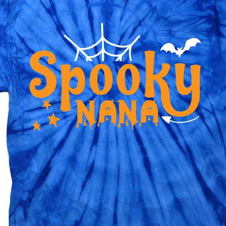 Funny Halloween Spooky Nana Gift Tie-Dye T-Shirt