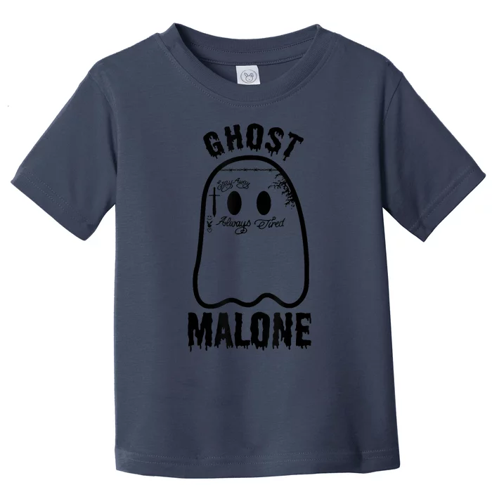 Funny Halloween Spooky Season Fall Season Cute Ghost Malone Toddler T-Shirt