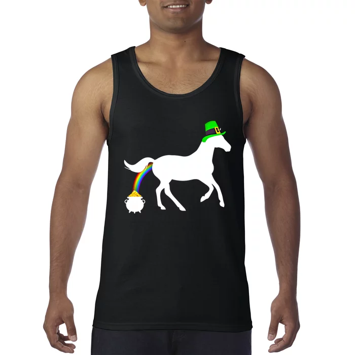 Funny Horse St PattyS Day Horse Saint PatrickS Day Cute Gift Tank Top