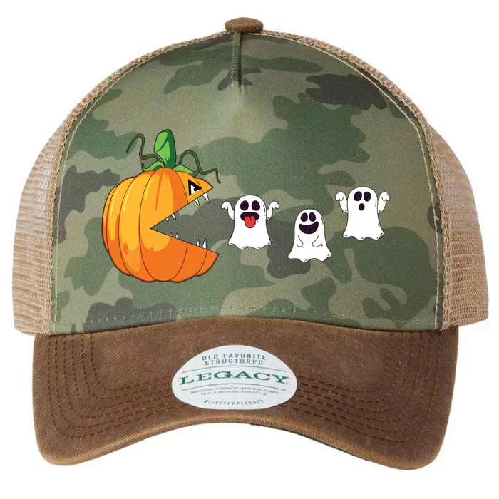 Funny Halloween Scary Pumpkin Ghosts Creepy Halloween Gamer Legacy Tie Dye Trucker Hat