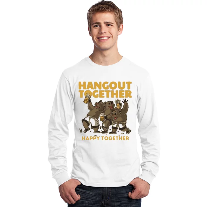 Funny Hangout Together Happy Together With Trump Long Sleeve Shirt