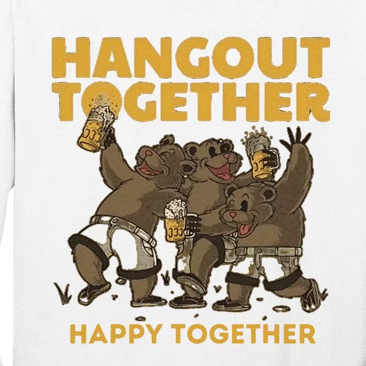 Funny Hangout Together Happy Together With Trump Long Sleeve Shirt