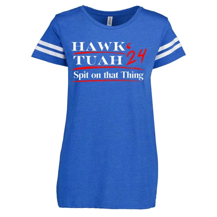 Funny Hawk Tush Spit On That Thing Girl Presidenti Enza Ladies Jersey Football T-Shirt