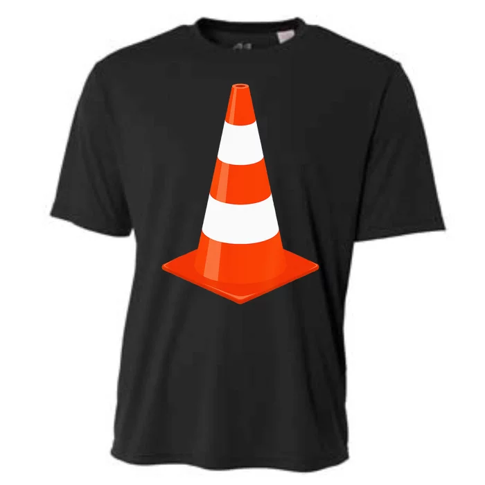 Funny Halloween Traffic Cone Parking Costume Cooling Performance Crew T-Shirt