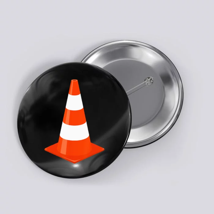 Funny Halloween Traffic Cone Parking Costume Button