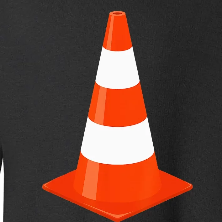 Funny Halloween Traffic Cone Parking Costume Toddler Sweatshirt