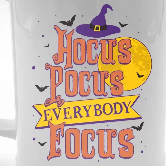 Funny Halloween Teacher Everybody Focus Front & Back Beer Stein