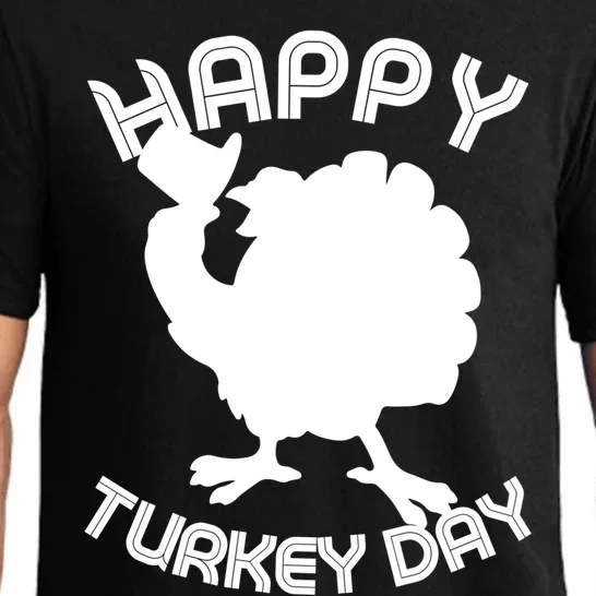 Funny Happy Turkey Day Thanksgiving Day Gift Pajama Set