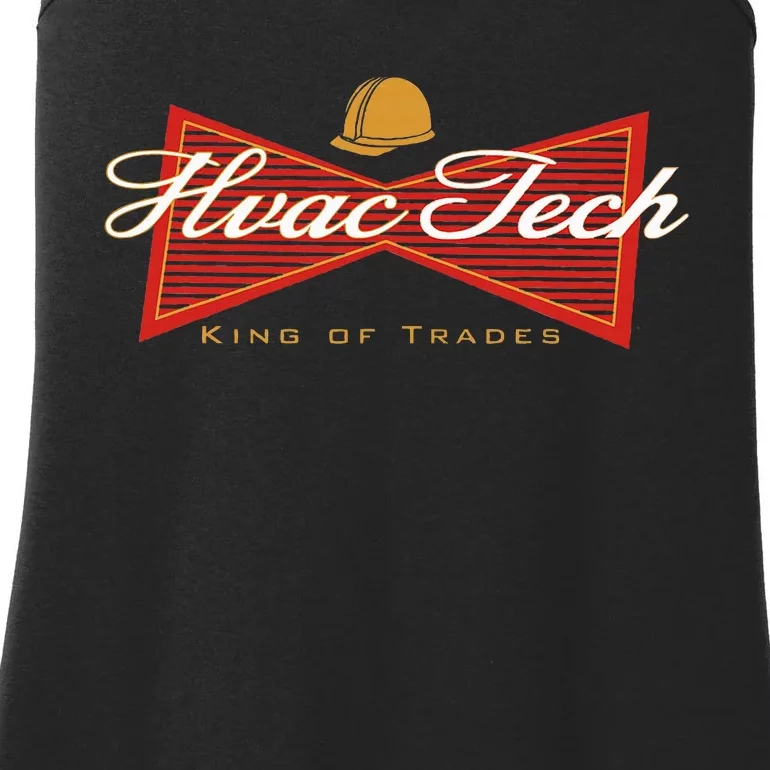 Funny Hvac Tech King Of Trades Ladies Essential Tank