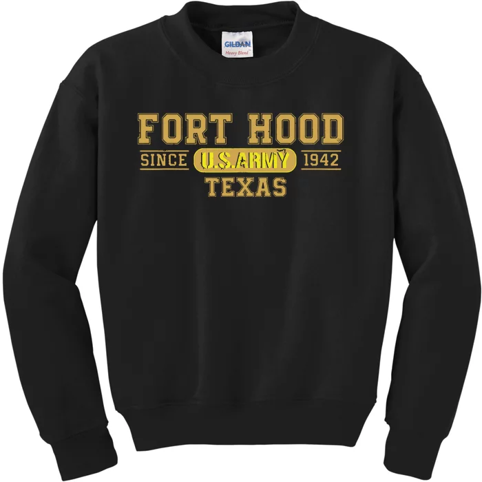 Fort Hood Texas Base Vintage Gifts Kids Sweatshirt