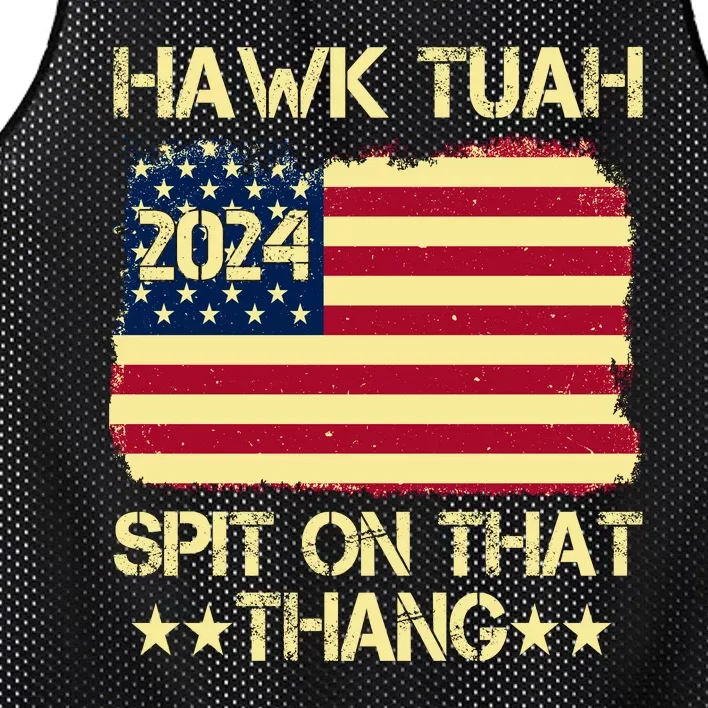 Funny Hawk Tuah 24 Spit On That Thang Mesh Reversible Basketball Jersey Tank