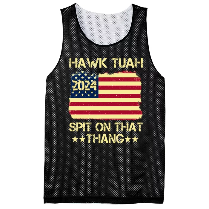 Funny Hawk Tuah 24 Spit On That Thang Mesh Reversible Basketball Jersey Tank