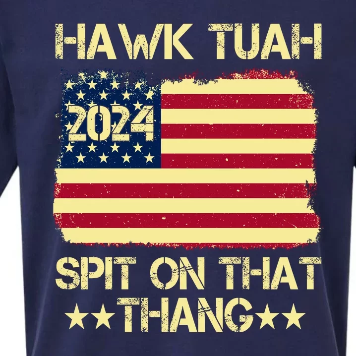 Funny Hawk Tuah 24 Spit On That Thang Sueded Cloud Jersey T-Shirt