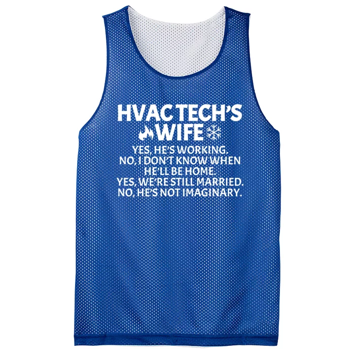 Funny Hvac Technician Gift Cool Hvac Tech Wife Meaningful Gift Mesh Reversible Basketball Jersey Tank