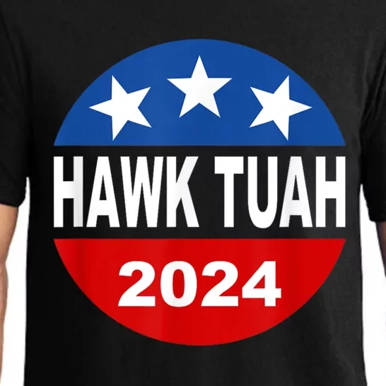 Funny Hawk Tuah 2024 Girl Hawk Tush Spit On That Thang Pajama Set