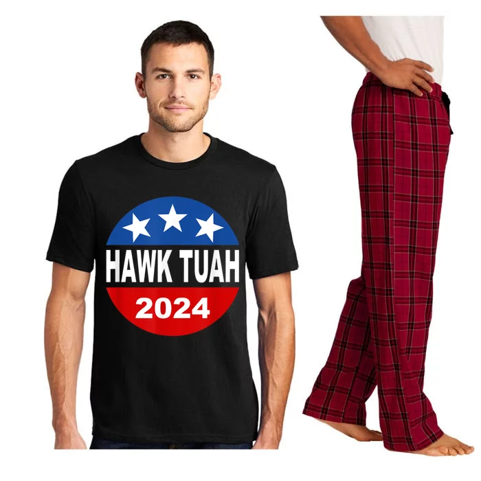 Funny Hawk Tuah 2024 Girl Hawk Tush Spit On That Thang Pajama Set