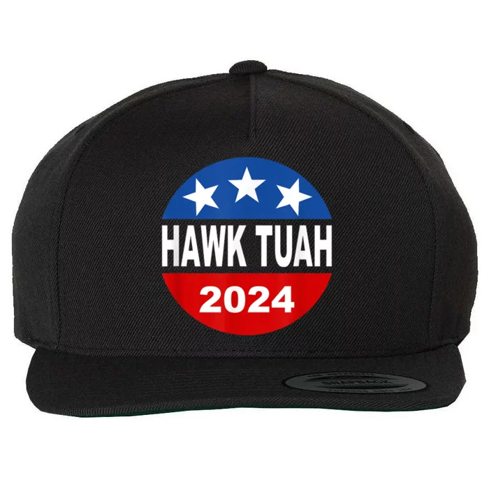 Funny Hawk Tuah 2024 Girl Hawk Tush Spit On That Thang Wool Snapback Cap