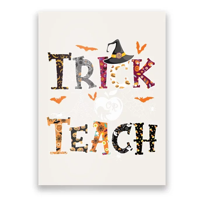 Fall Holiday Themed Thanksgiving Halloween Teacher Trick Or Poster