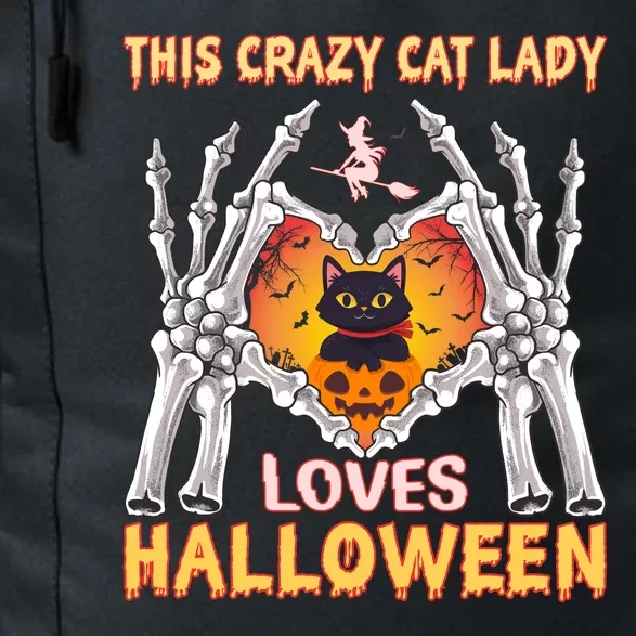 Funny Halloween This Crazy Cat Lady Loves Halloween Daily Commute Backpack