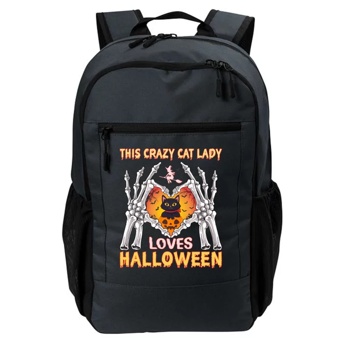 Funny Halloween This Crazy Cat Lady Loves Halloween Daily Commute Backpack