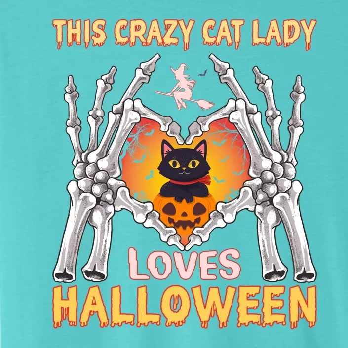 Funny Halloween This Crazy Cat Lady Loves Halloween ChromaSoft Performance T-Shirt