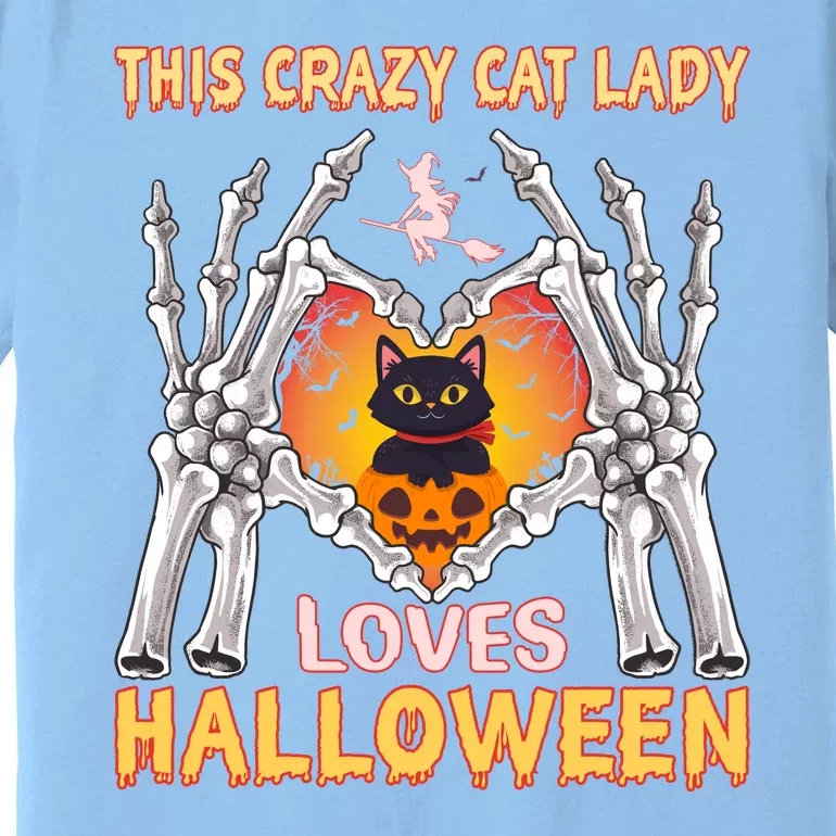 Funny Halloween This Crazy Cat Lady Loves Halloween Premium T-Shirt