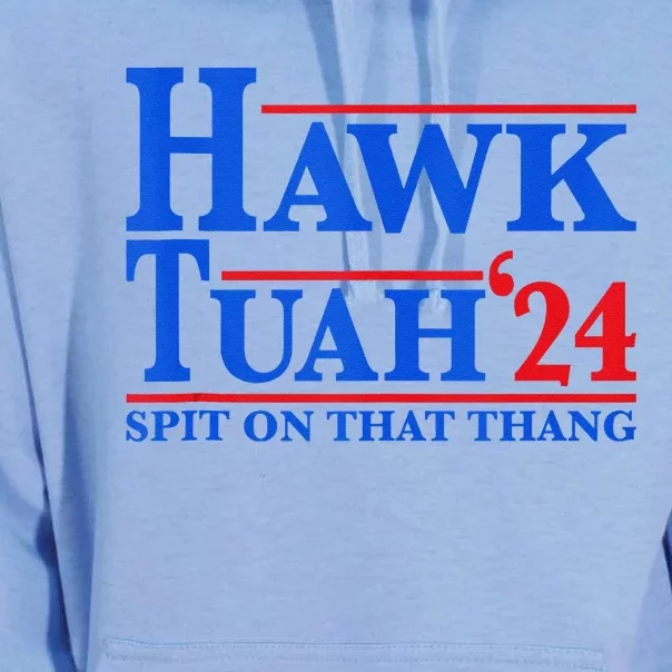 Funny Hawk Tuah 24 Spit On That Thang Presidential Candidate Unisex Surf Hoodie