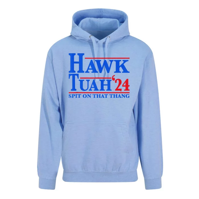 Funny Hawk Tuah 24 Spit On That Thang Presidential Candidate Unisex Surf Hoodie