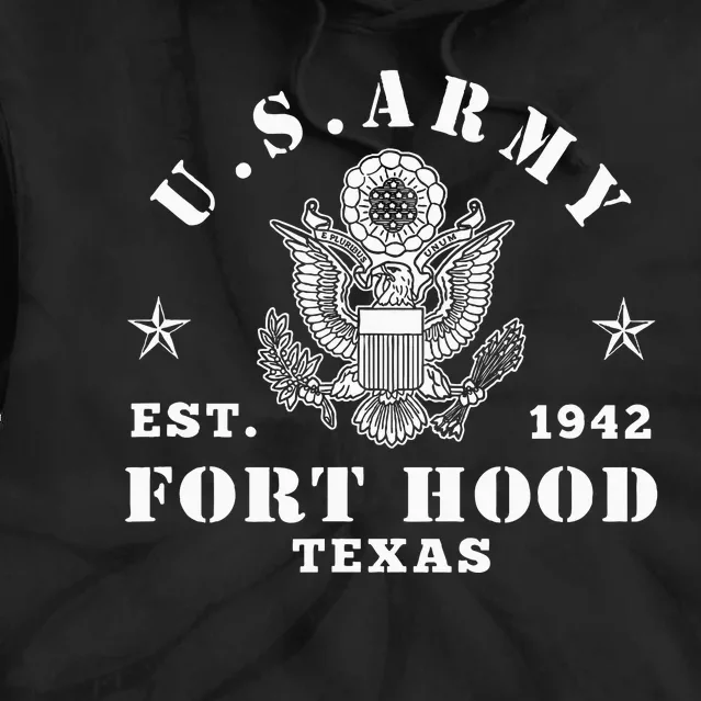 Fort Hood Texas Us Base Tie Dye Hoodie