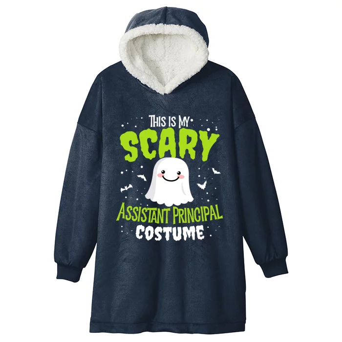 Funny Halloween This Is My Scary Assistant Principal Custome Meaningful Gift Hooded Wearable Blanket