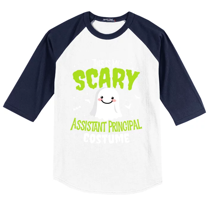 Funny Halloween This Is My Scary Assistant Principal Custome Meaningful Gift Baseball Sleeve Shirt