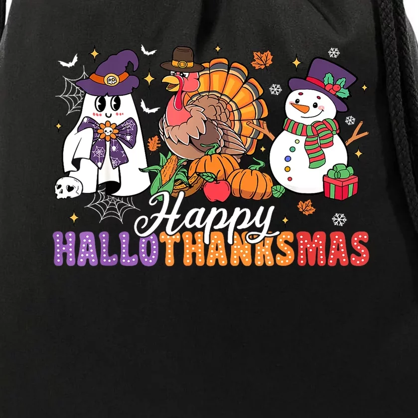 Funny Halloween Thanksgiving Christmas Gift Drawstring Bag