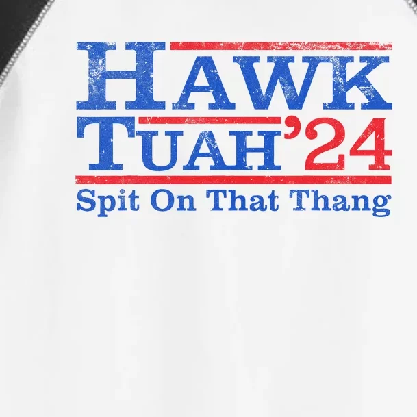 Funny Hawk Tuah Girl Spit On That Thing Toddler Fine Jersey T-Shirt