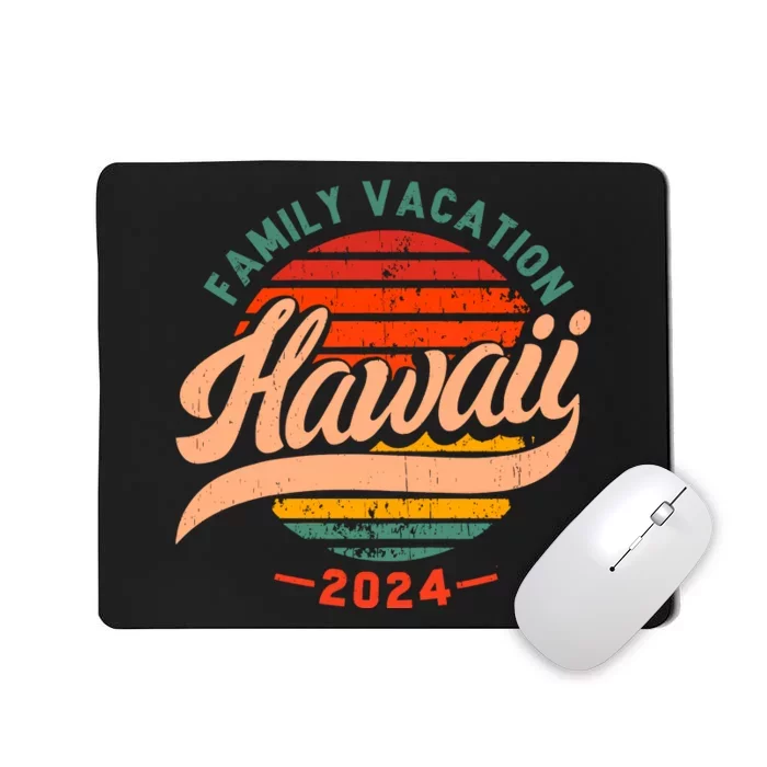 Family Hawaii Trip 2024 Vintage Mousepad