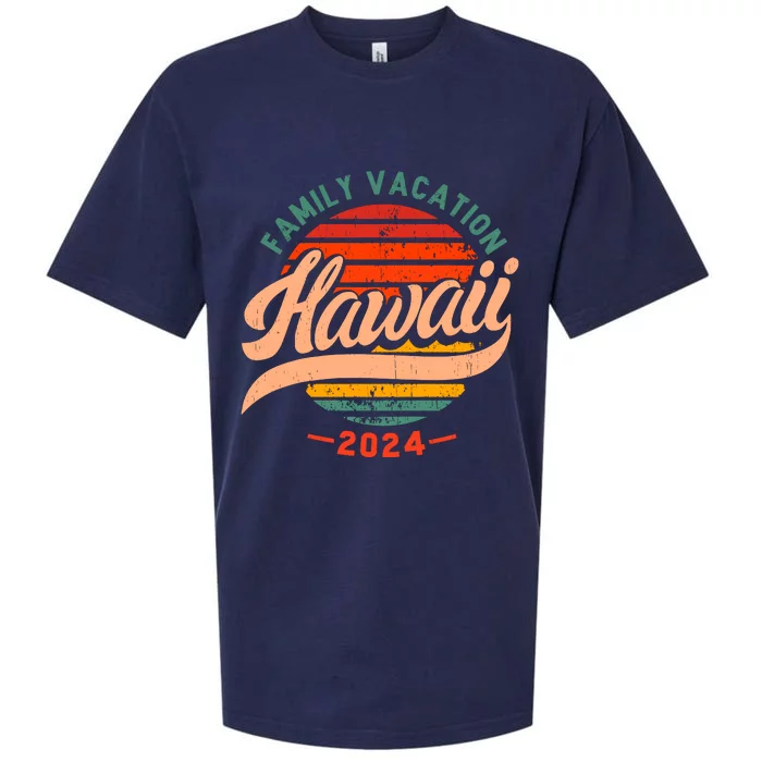 Family Hawaii Trip 2024 Vintage Sueded Cloud Jersey T-Shirt