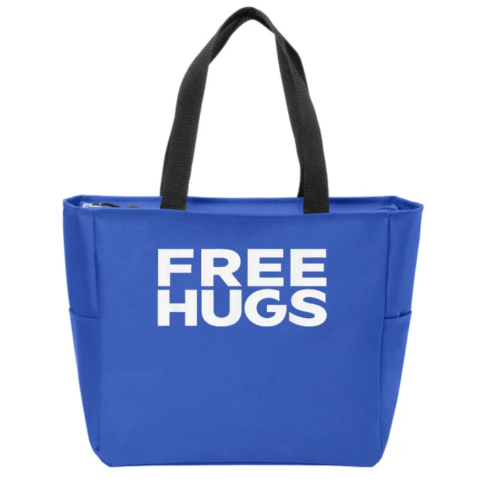 Free Hugs Tee Funny Free Hugs Zip Tote Bag