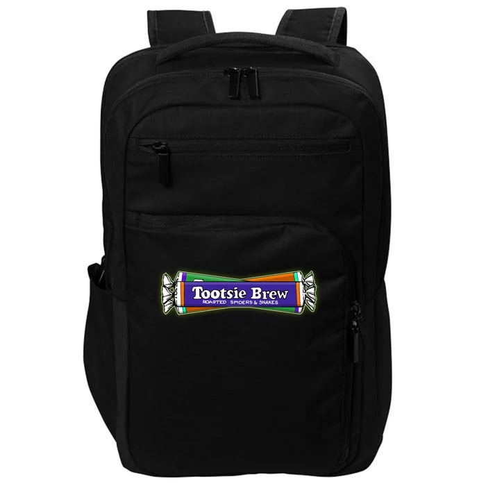 Funny Halloween Tootsie Brew Candy Roasted Spiders And Snakes Impact Tech Backpack