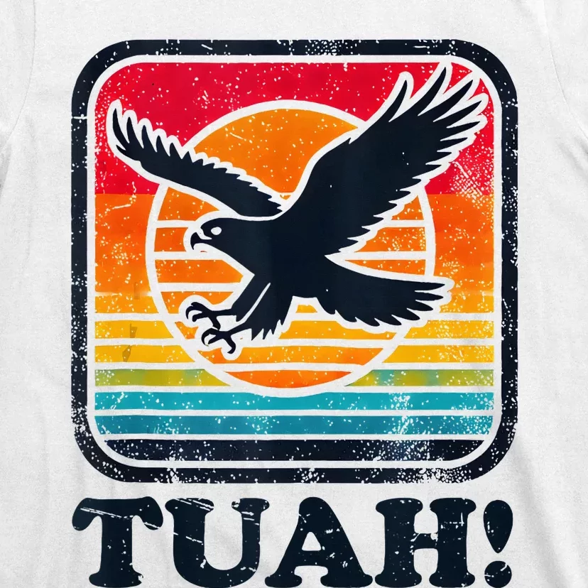 Funny Hawk Tuah Tush Camping Hiking T-Shirt