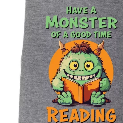 Funny Halloween Teacher Librarian Monster Reading Books Doggie 3-End Fleece Hoodie