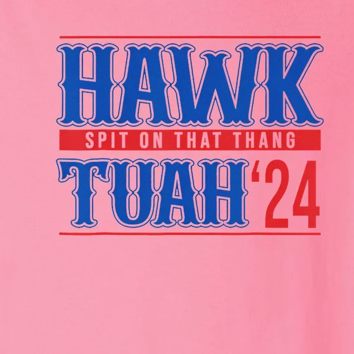 Funny Hawk Tuah 24 Sayings Design Toddler Long Sleeve Shirt