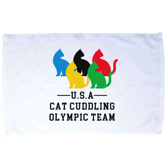 Funny Hawk Tush Cute Cat Cuddling Olympic Teamhawk Tuah 24 Funny Tank Top Design Microfiber Hand Towel