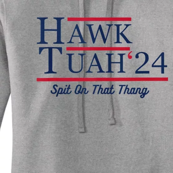 Funny Hawk Tush Messy Bun Design Women's Pullover Hoodie