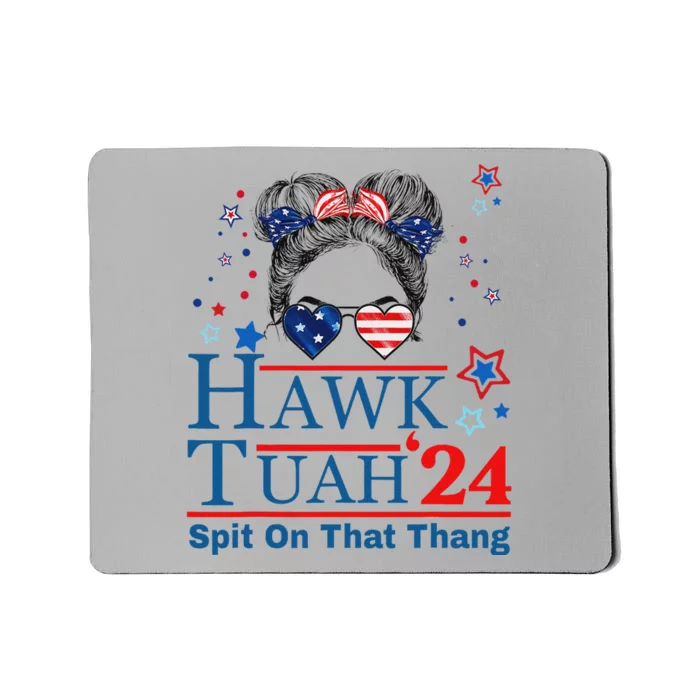 Funny Hawk Tush Messy Bun Design Mousepad