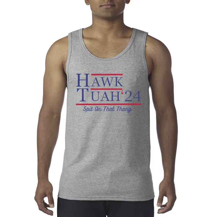 Funny Hawk Tush Presidential Parody Tank Top