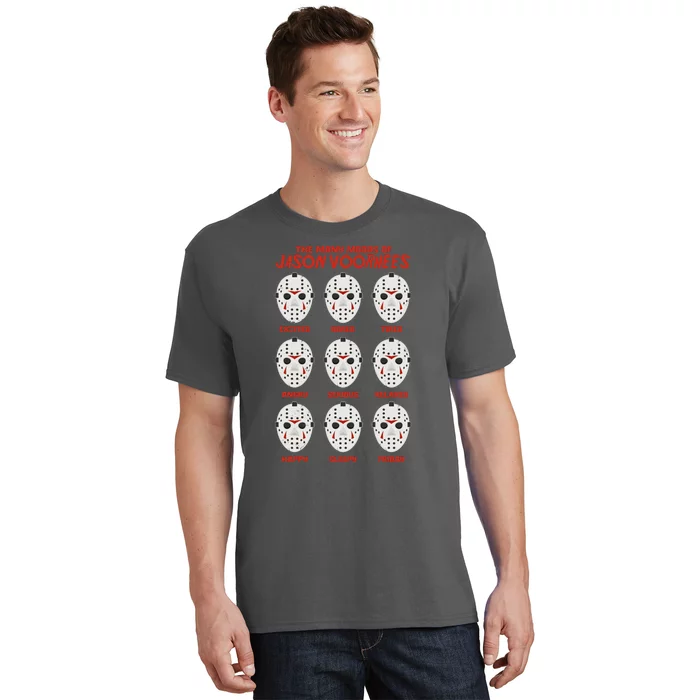 Funny Halloween The Many Moods Of Jason Voorhees T-Shirt