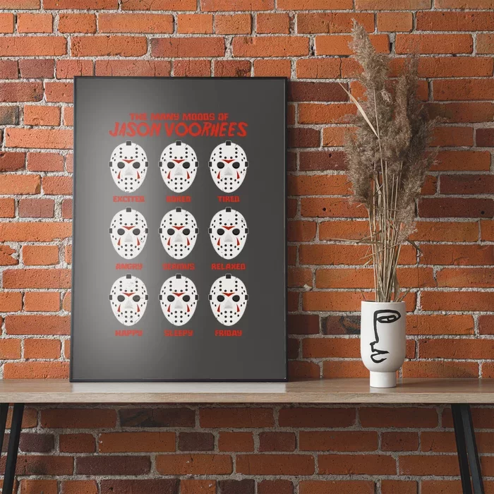 Funny Halloween The Many Moods Of Jason Voorhees Poster