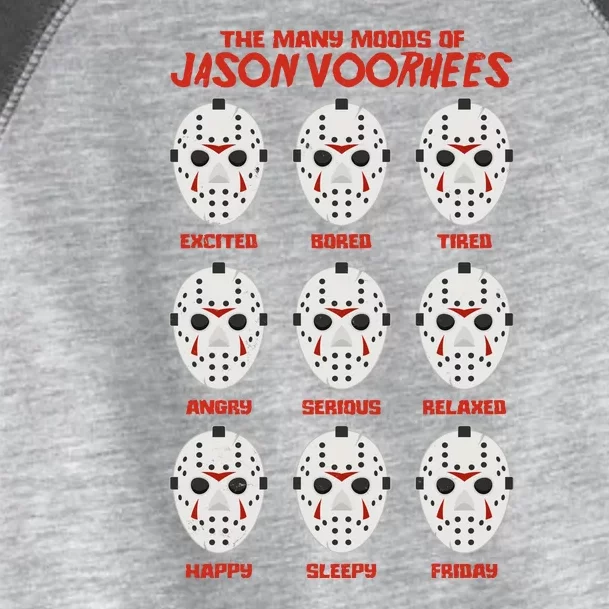 Funny Halloween The Many Moods Of Jason Voorhees Toddler Fine Jersey T-Shirt