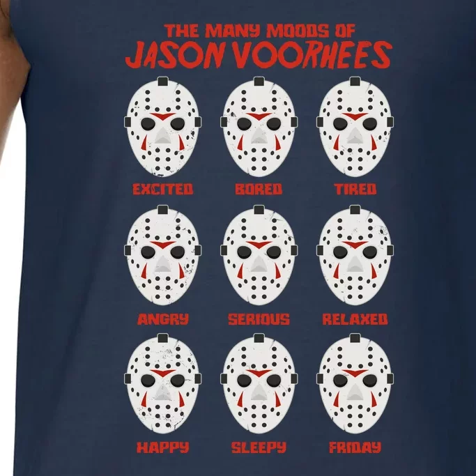 Funny Halloween The Many Moods Of Jason Voorhees Comfort Colors® Tank Top